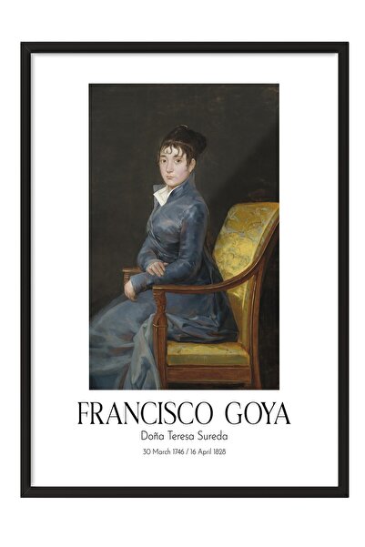 Postifull Francisco Goya - Doña Teresa Sureda, Slika sa crnim okvirom, Serija...