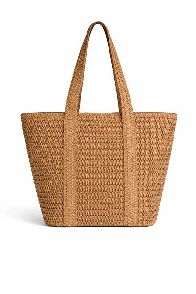 PaminBags Aksesuar Hasır Büyük Omuz Çantası PMN0020