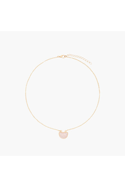 Lifestyle Gold Tone Necklace with Embellished Detail