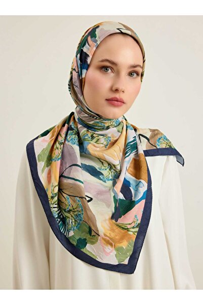 TUVA Kraşlı Multi-Colored Patterned Scarf -