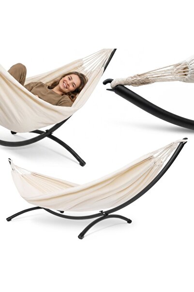 HyperMotion Set hamac + suport metalic 300 cm boho