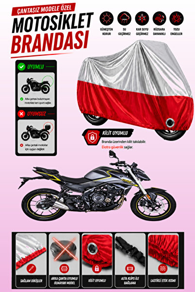 Cemku Twin غطاء محرك متوافق مع Voge 525 R باللون الرمادي من الأعلى والأحمر من...