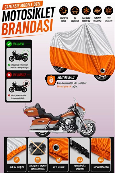 Cemku Twin Top Gray - Bottom Orange Harley-Davidson Flhtk Electra Glide Ultra...