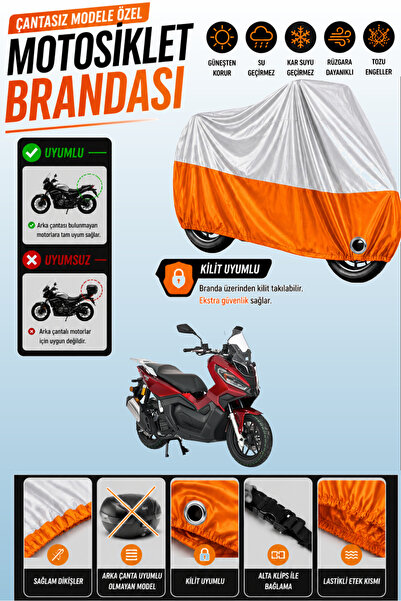 Cemku Twin Top Gray - Bottom Orange Kanuni Seha 150 Compatible Engine Cover, ...