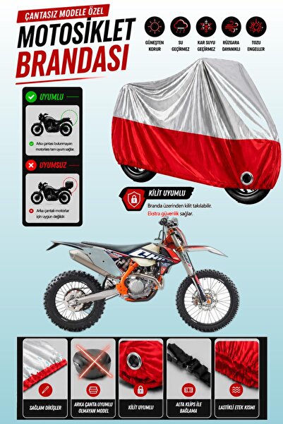 Cemku Twin Top Gray - Bottom Red Ktm 450 Exc-F Six Days Compatible Engine Cov...