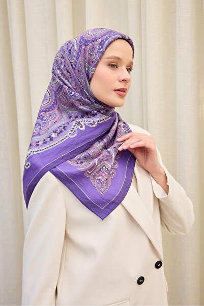 Silk Home Velora Scarf Ethnic Purple 90X90