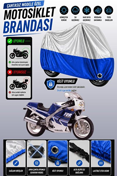 Cemku Twin غطاء محرك ياماها FZR 1000 متوافق مع اللون الرمادي العلوي واللون ال...