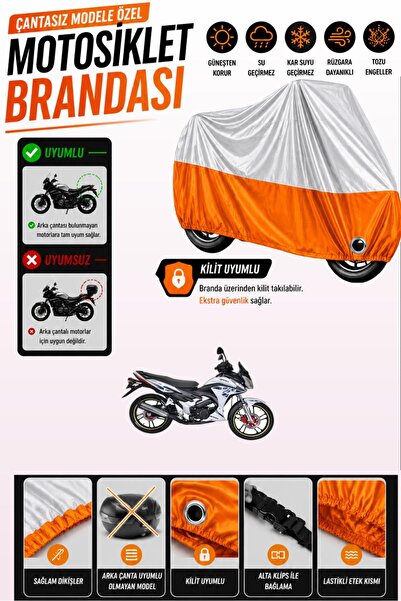 Cemku Twin Top Gray - Bottom Orange Yuki Yıldız 100 Compatible Engine Tarpaul...