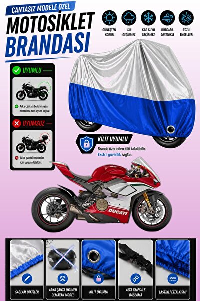 Cemku Twin Top Gray - Bottom Blue Ducati Panigale V4 R Compatible Engine Cove...