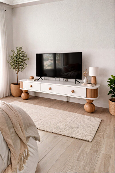 weltwood Berlin Collection Yuvarlak Ayaklı TV Ünitesi
