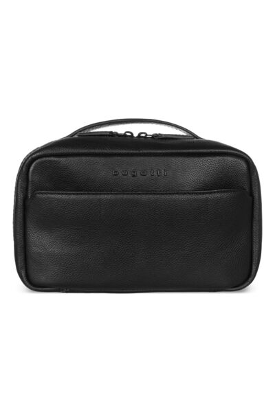 BUGATTI Black Toilet bag Leather 21 cm
