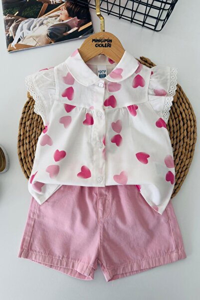 Minigimin Cicileri بدلة صيفية للفتيات مطبوعة على شكل قلب من My Little Ciciler...