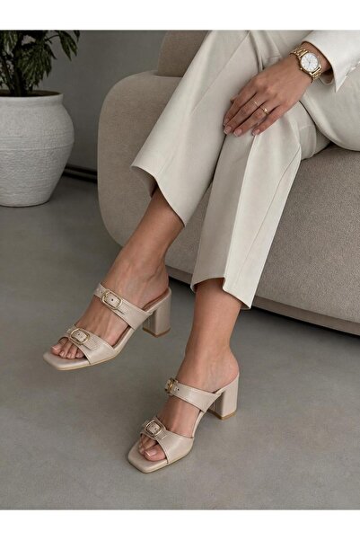 MİSS PARK MODA شباشب نسائية بحزام مزدوج