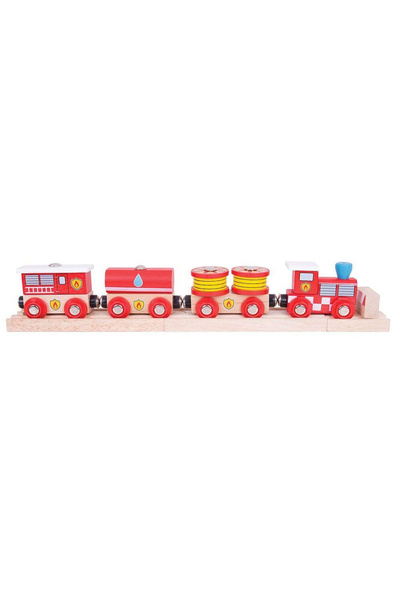 BIGJIGS Toys Малкото влакче на пожарникарите
