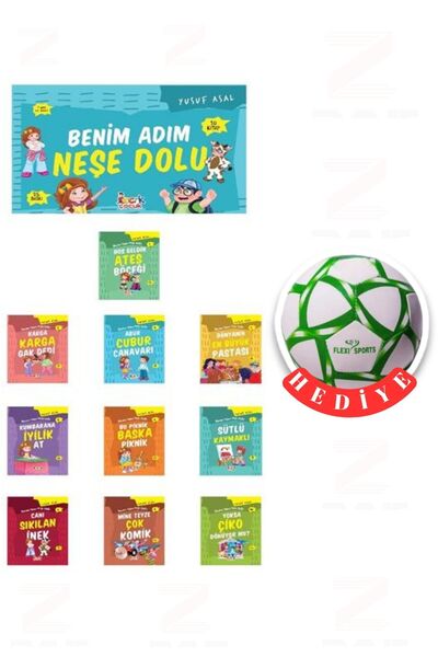 Bıcırık Çocuk يوسف أسال - اسمي مليء بالفرح - 10 كتب - هدية كرة قدم