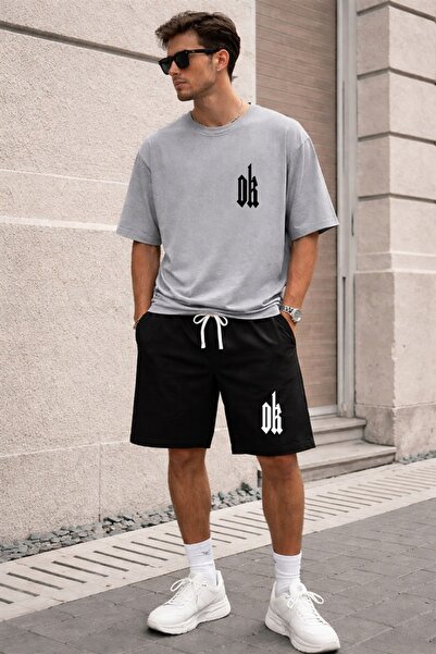 x-compass life Set de tricou și pantaloni scurți de vară unisex, supradimensi...