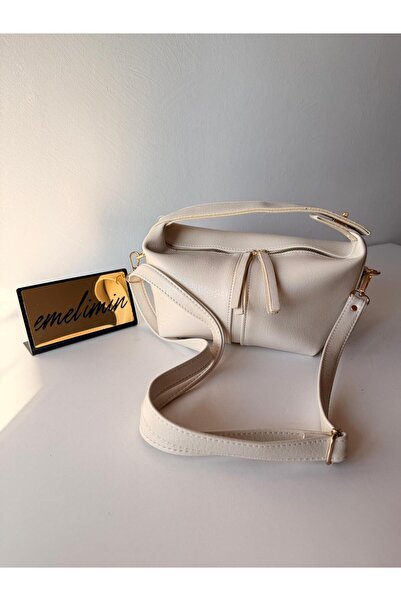emelimin Women's Cream Aura Mini Bag – Minimal Design Shoulder & Hand Bag