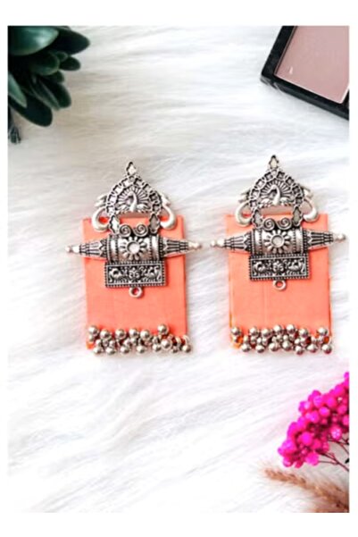 PRIYA'S PANACHE Handcrafted Indian Fabric Earrings for Women