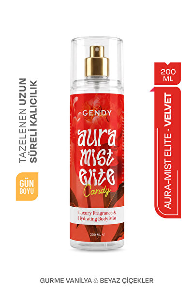 GENDY Aura Mist Elite - CANDY Body Mist, Parfümlü Vücut Spreyi 200 ML
