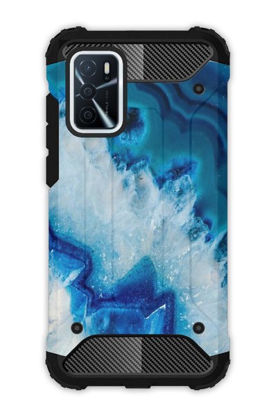 EGSTECH Oppo A16 Case Army Tank Full Protection Anti-Shock - Dark Amethyst