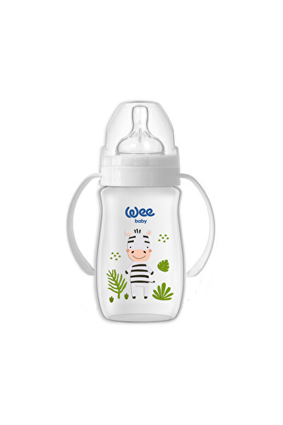 Wee Baby biberon PP 250 ml cu manere Safari tetina silicon anti-colic nr.1 co...