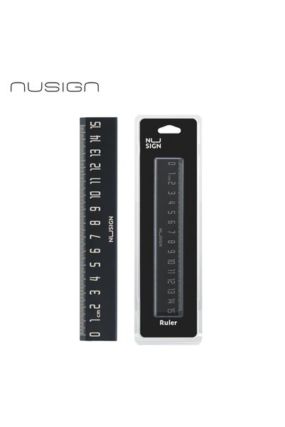 Nusign Siyah 15 cm Kolay Kavrama Çizim Cetveli