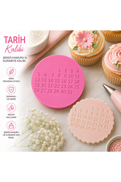 StudioAslanDesign Tarih Kalıbı Şeker Hamuru & Kurabiye Mührü – Fondant Tarih ...