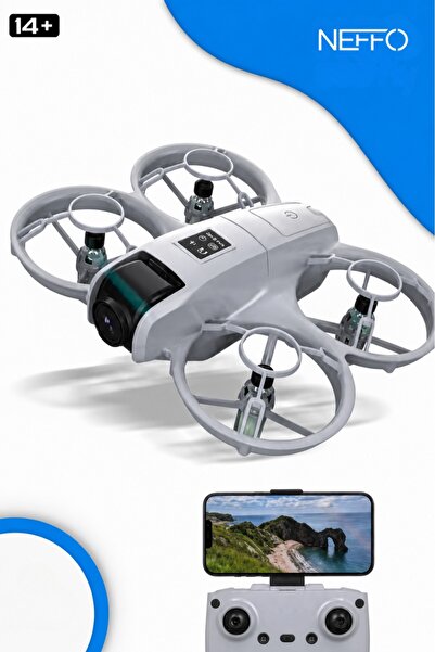 NEFFO HD Mini Kameralı Drone | Optik Akış Dengeleme, Akıllı Engel Algılama, B...
