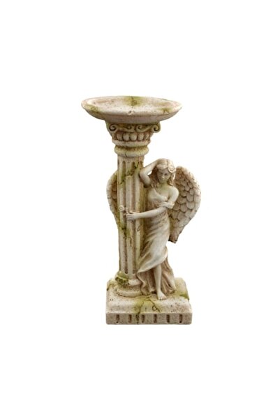 OEM Decorațiune acvariu, Coloană cu statuetă, 9x7.5x17cm