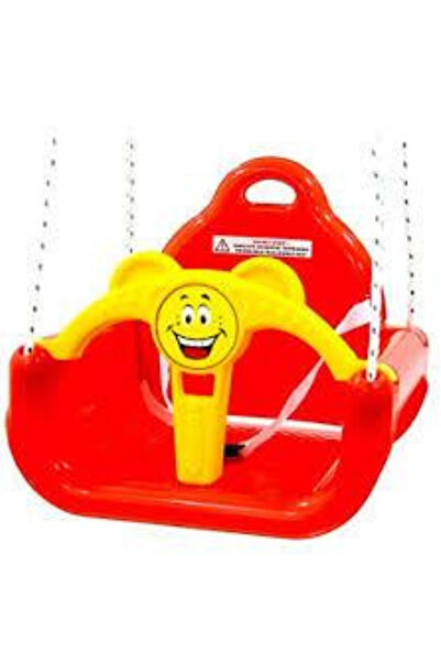 SHOP AND JOY Emniyet Kemerli Gülen Yüzlü İpli 40x40 Bebek Salıncağı - Bahçe v...