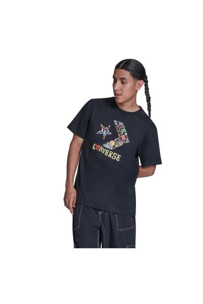 Converse Vm6T098-Blk Chevron Accessories T-Shirt Black