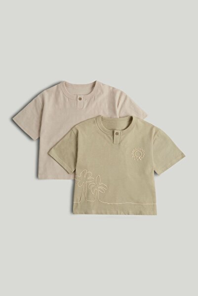 MOTHERCARE 2 Pack Henley T-Shirts