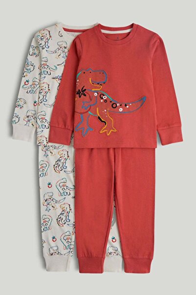 MOTHERCARE عبوة من قطعتين من بيجامات الديناصورات