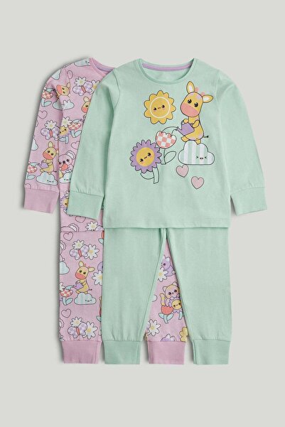 MOTHERCARE 2 Pack Animals Pyjamas