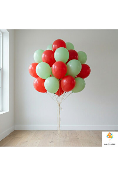 baloss fer Red Green Balloon Set 20 Pieces Birthday Party Decoration Stylish ...
