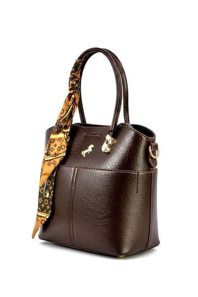 Miami Polo Women's Scarf Bag with Hand Shoulder Strap, 3 Compartments, Soft Leather