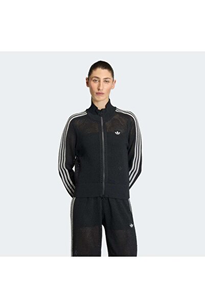 adidas Knitted Crochet Firebird Kadın Sweatshirt