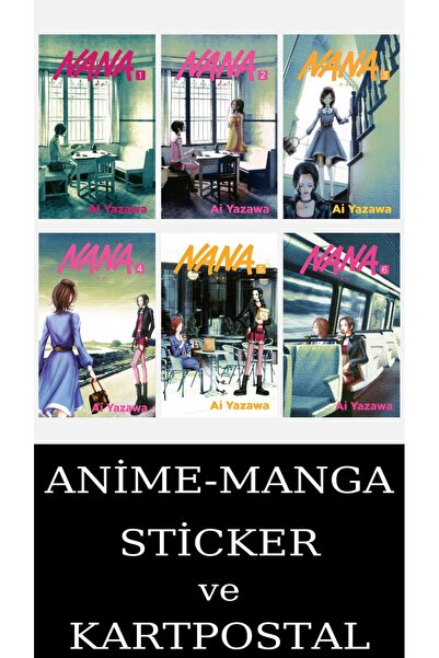Marmara Çizgi Yayınları Nana 1-2-3-4-5-6 Manga Seti (6 KİTAP) / Anime-Manga S...