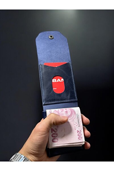 NZCLUB %100 Hakiki Crazy Dana Derisi Çerçeveli Minimalist Cüzdan Para Portföy...