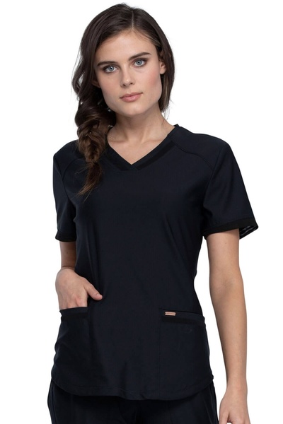 Cherokee UNIFORMS Cherokee Form CK840 Γυναικεία Εφαρμοστή Ιατρική Ρόμπα, Μαύρη