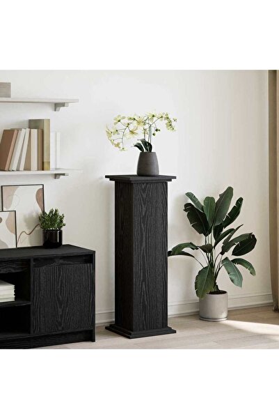 vidaxl Raft de expunere Stejar Negru 31 x 30 x 90 cm Lemn compozit