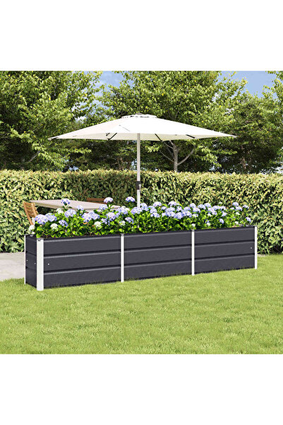 vidaxl Jardiniera Antracit 240 x 40 x 45 cm Otel