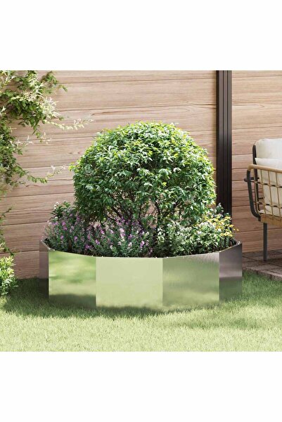 vidaxl Jardiniera Argintiu 120 x 120 x 35 cm Otel inoxidabil