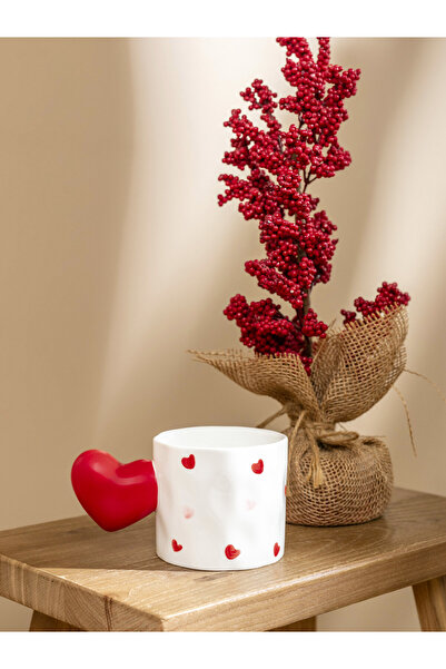 LC Waikiki Heart Print Porcelain Mug 360 ml