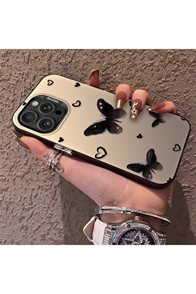 PATTERNOVA iPhone 16 Pro Uyumlu Nazarik Kelebek Desenli, Tam Kaplama Koruma, ...