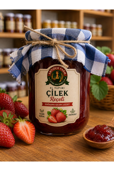 Antioch Farm EL YAPIMI YAYLADAĞI ÇİLEK REÇELİ 710 GR