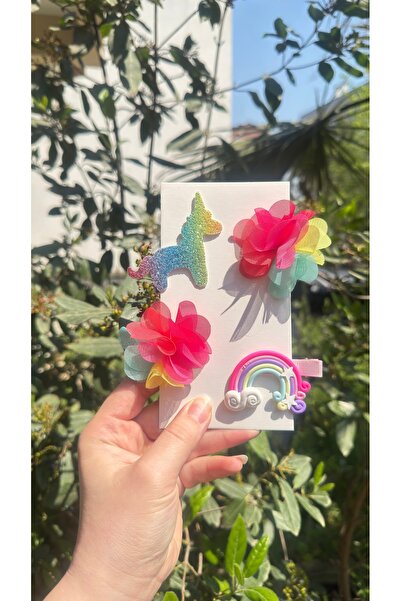 Toka Perisi Set de catarame pentru copii Little Rainbow Unicorn, 4 piese