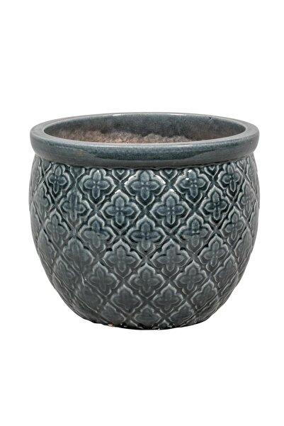 SAMART PEYZAJ Singapore Seramik Saksı Ø28cm/H23cm - KÜÇÜK BOY,DELİKLİ,İÇ&DIŞ ...