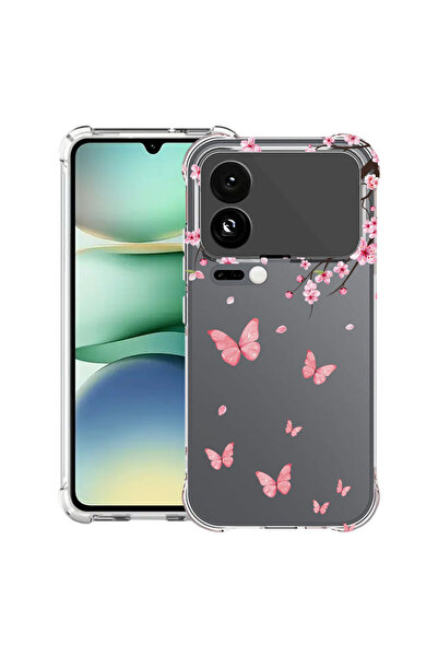 bestcase Husă Antișoc pentru Xiaomi 17 Pro, Floare de cireș roz și fluturi, 2...