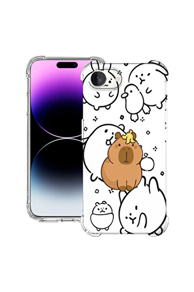 bestcase Husă Antișoc pentru Apple iPhone 16e / 17e, cu desen animat Kawaii C...
